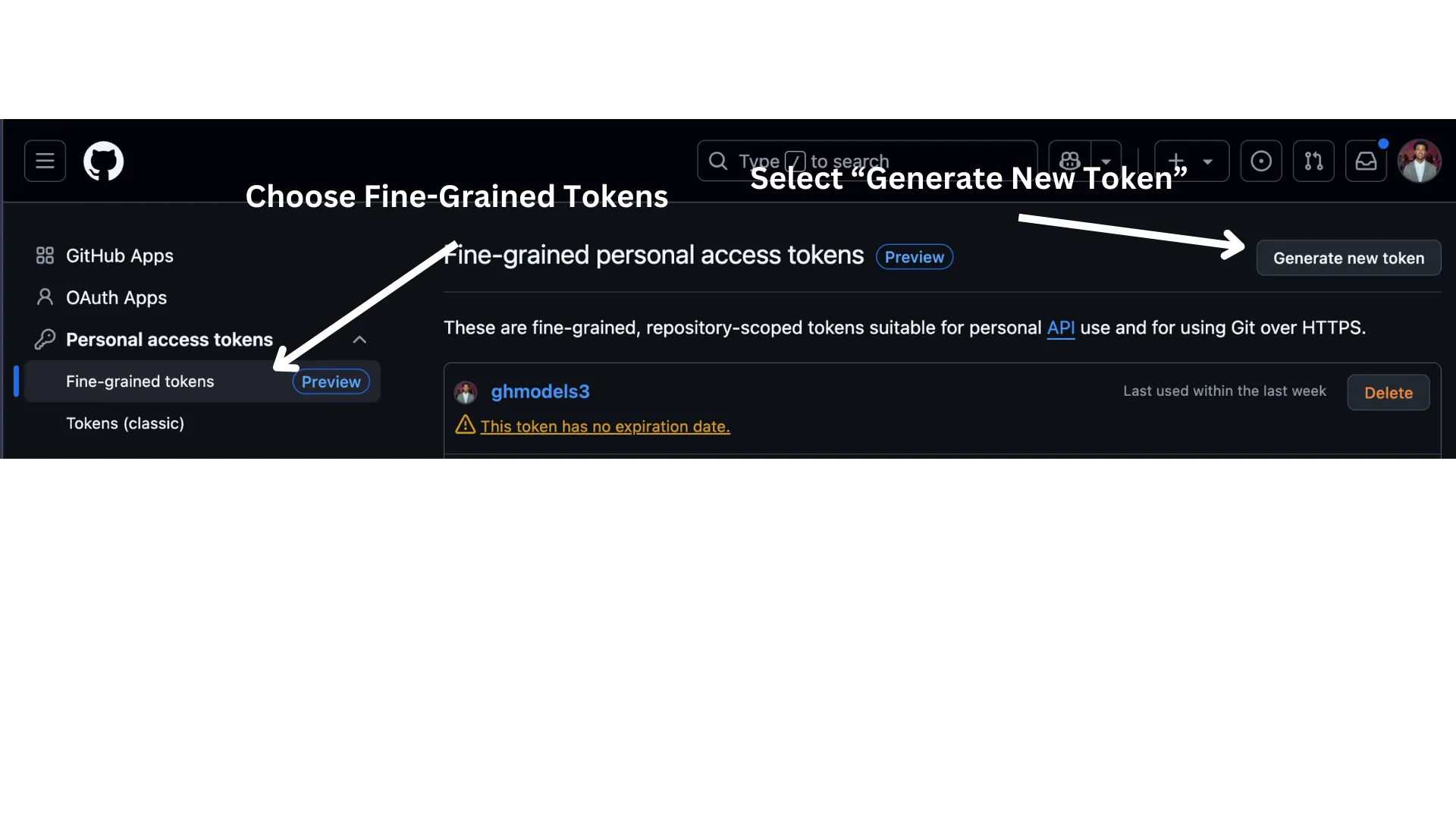 Generate Token