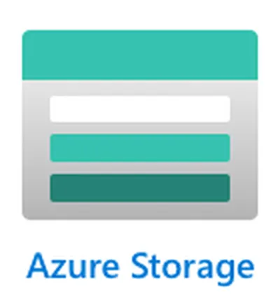 Azure存储徽标