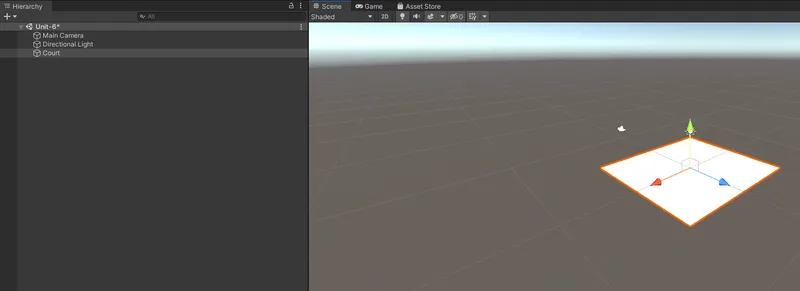 Unity中3D平面对象截图