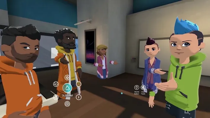 AltspaceVR的截图。