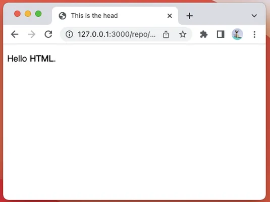 Hello HTML