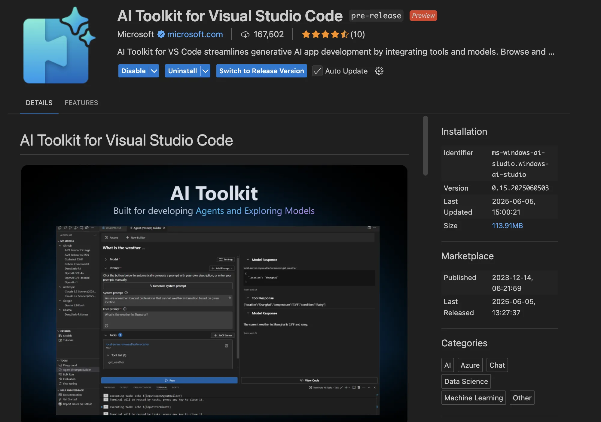 AI Toolkit Extension