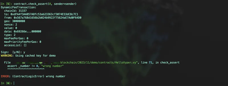 assert
