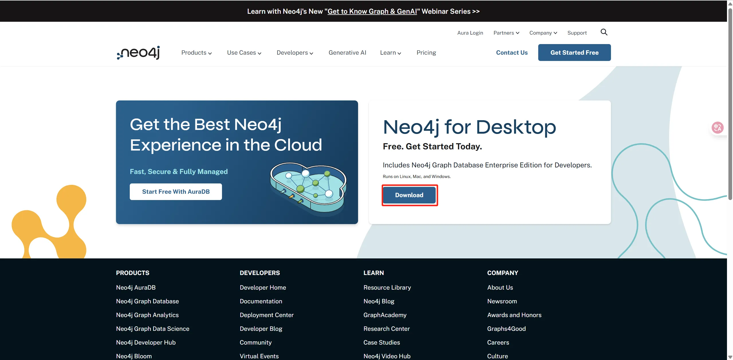 Neo4j Desktop 下载页面